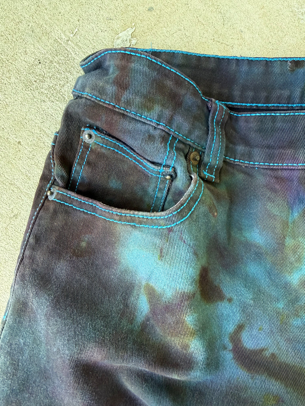 Ghostline No. 001 — Midnight Blue Hand Dyed Denim