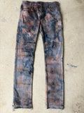 Ghostline No. 002 — Rust-Charcoal Hand Dyed Denim