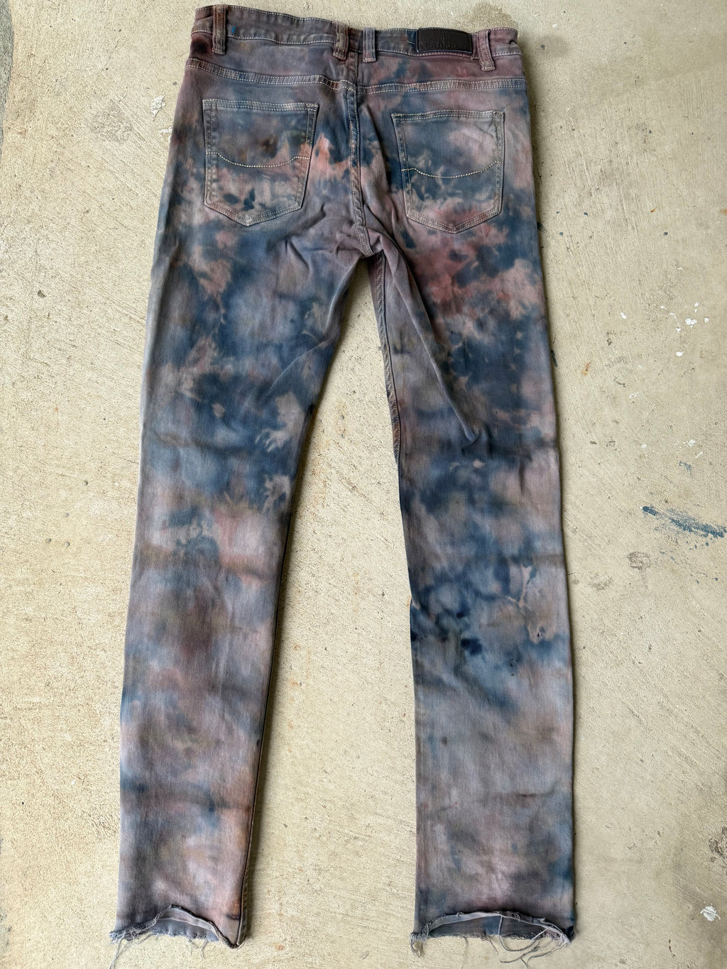 Ghostline No. 002 — Rust-Charcoal Hand Dyed Denim