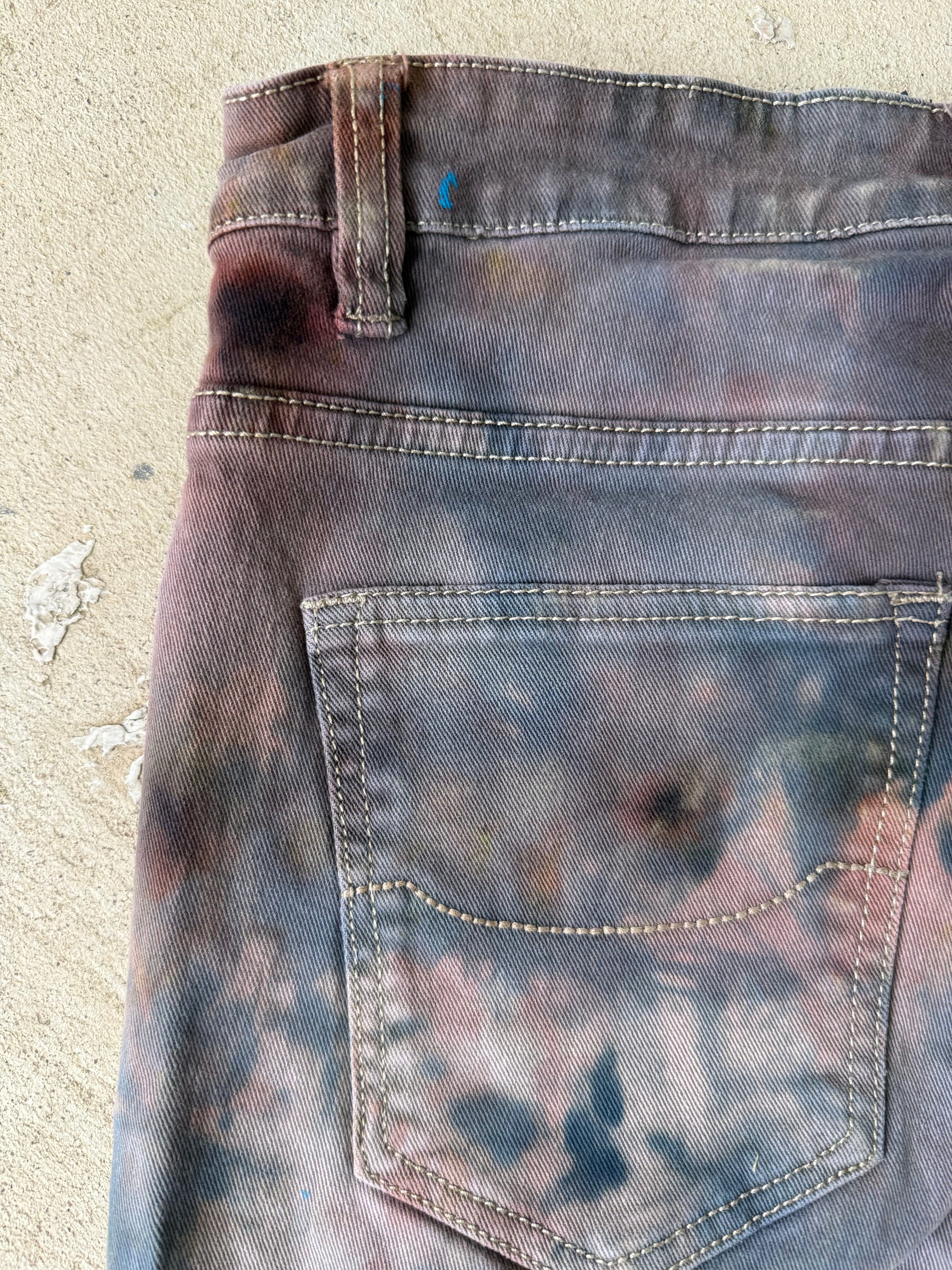 Ghostline No. 002 — Rust-Charcoal Hand Dyed Denim