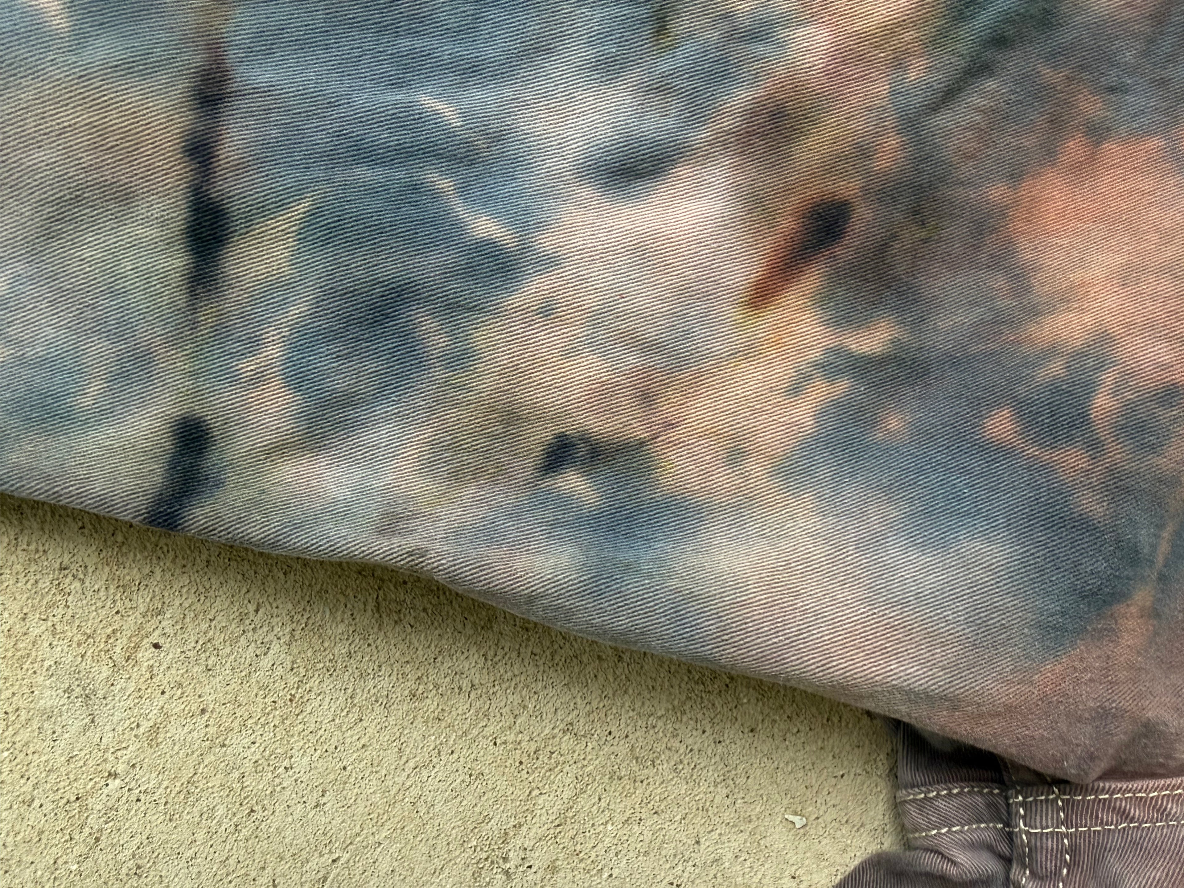 Ghostline No. 002 — Rust-Charcoal Hand Dyed Denim