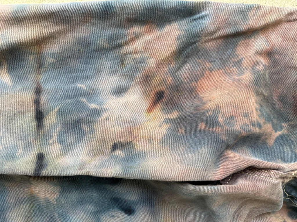 Ghostline No. 002 — Rust-Charcoal Hand Dyed Denim
